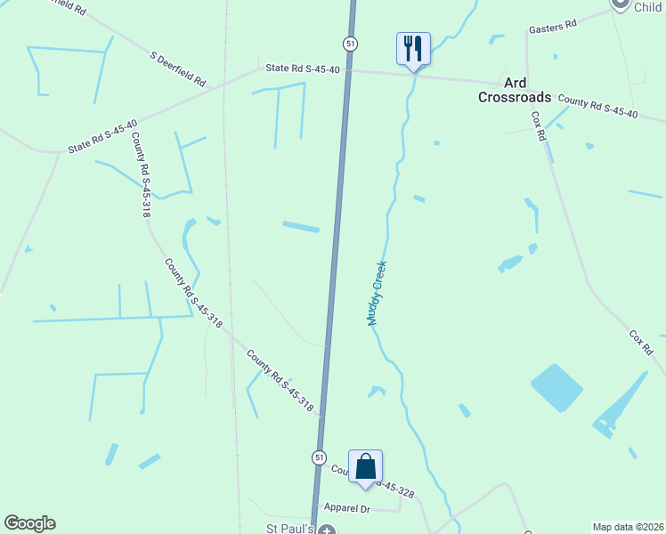 map of restaurants, bars, coffee shops, grocery stores, and more near 883 North Main Street in Hemingway