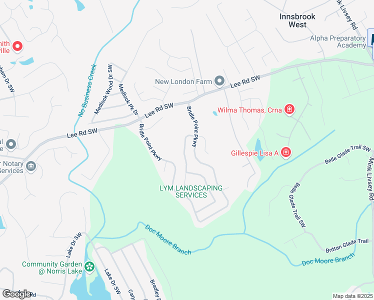 map of restaurants, bars, coffee shops, grocery stores, and more near 4092 Arabian Way Southwest in Snellville