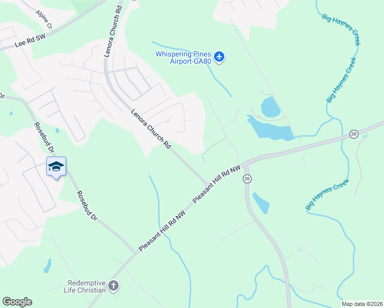 map of restaurants, bars, coffee shops, grocery stores, and more near 4821 Lenora Church Road in Snellville