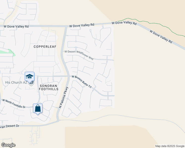 map of restaurants, bars, coffee shops, grocery stores, and more near 1626 West Burnside Trail in Phoenix