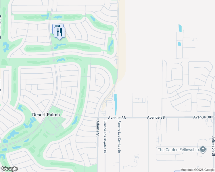 map of restaurants, bars, coffee shops, grocery stores, and more near 37495 Turnberry Isle Drive in Palm Desert