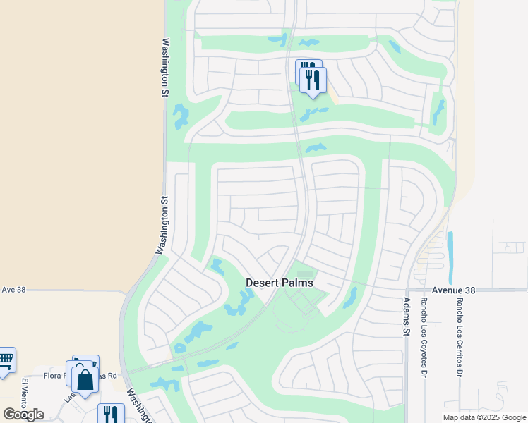 map of restaurants, bars, coffee shops, grocery stores, and more near 78349 Moongold Road in Palm Desert