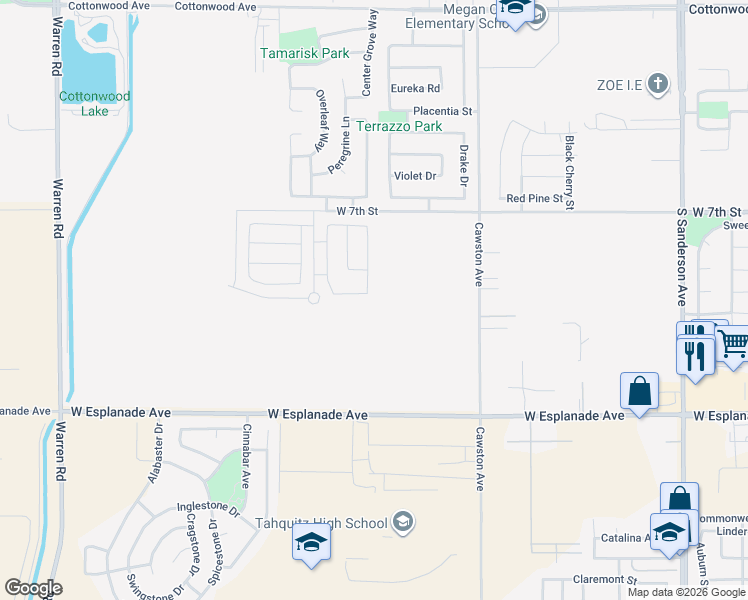 map of restaurants, bars, coffee shops, grocery stores, and more near 887 Longhorn Drive in San Jacinto
