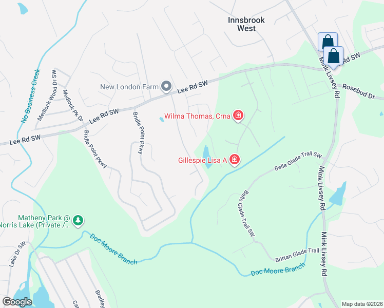 map of restaurants, bars, coffee shops, grocery stores, and more near 4518 Ashlyn Rebecca Drive Southwest in Snellville
