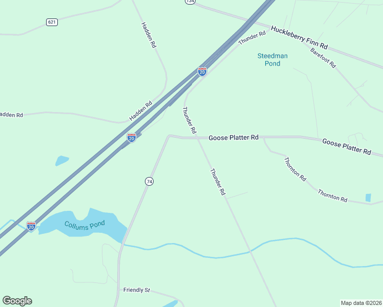 map of restaurants, bars, coffee shops, grocery stores, and more near 652-684 Thunder Road in Aiken County