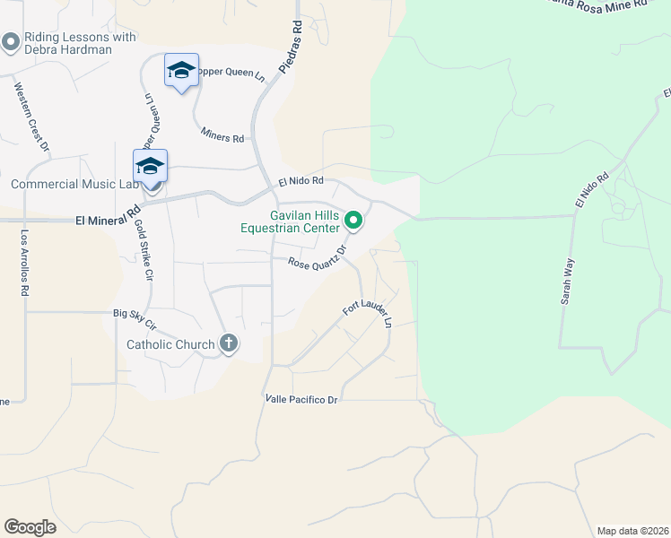 map of restaurants, bars, coffee shops, grocery stores, and more near 23638 Rose Quartz Drive in Perris