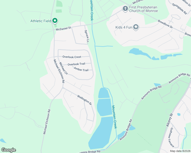 map of restaurants, bars, coffee shops, grocery stores, and more near 617 Michael Circle in Monroe