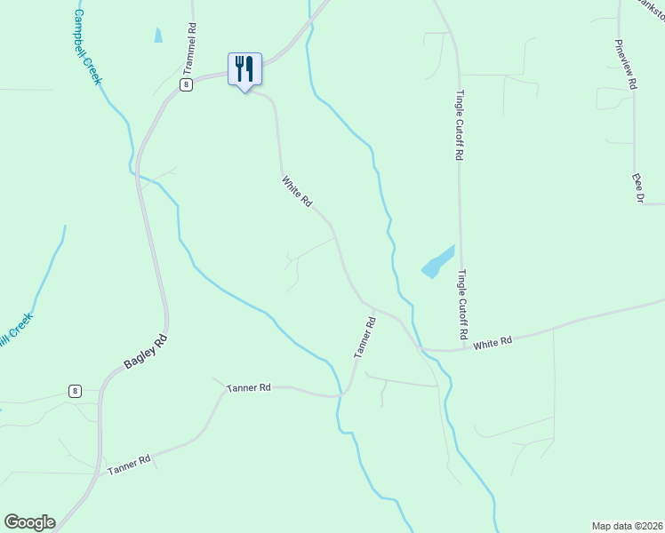 map of restaurants, bars, coffee shops, grocery stores, and more near 3760 White Road in Dora