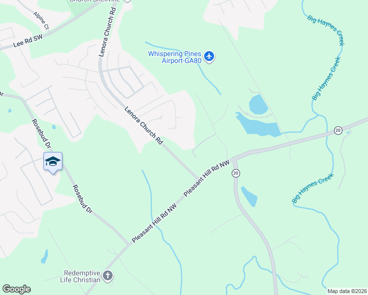 map of restaurants, bars, coffee shops, grocery stores, and more near 4821 Lenora Church Road in Snellville