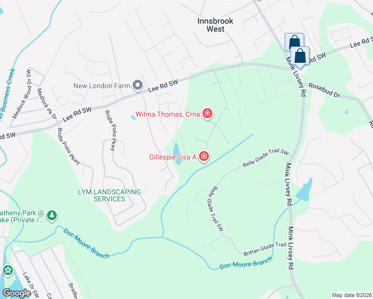 map of restaurants, bars, coffee shops, grocery stores, and more near 3587 Valley Bluff Lane in Snellville