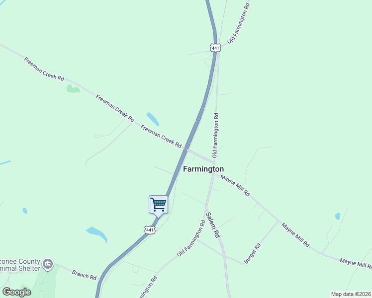 map of restaurants, bars, coffee shops, grocery stores, and more near 3060 Macon Highway in Bishop