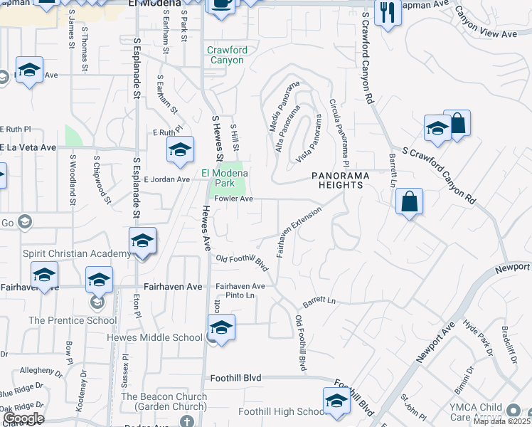 map of restaurants, bars, coffee shops, grocery stores, and more near 12712 Charmaine Lane in North Tustin
