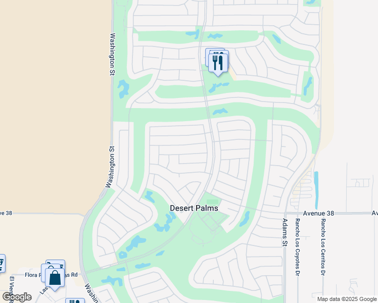 map of restaurants, bars, coffee shops, grocery stores, and more near 78349 Moongold Road in Palm Desert