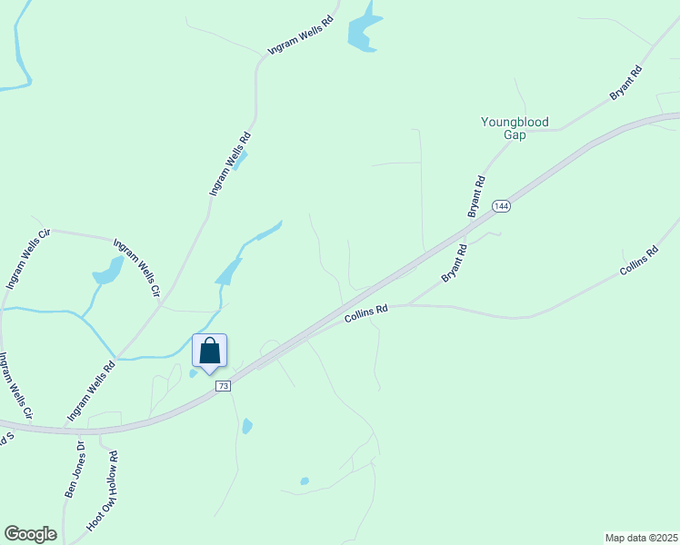 map of restaurants, bars, coffee shops, grocery stores, and more near 66 Simpson Road in Ohatchee