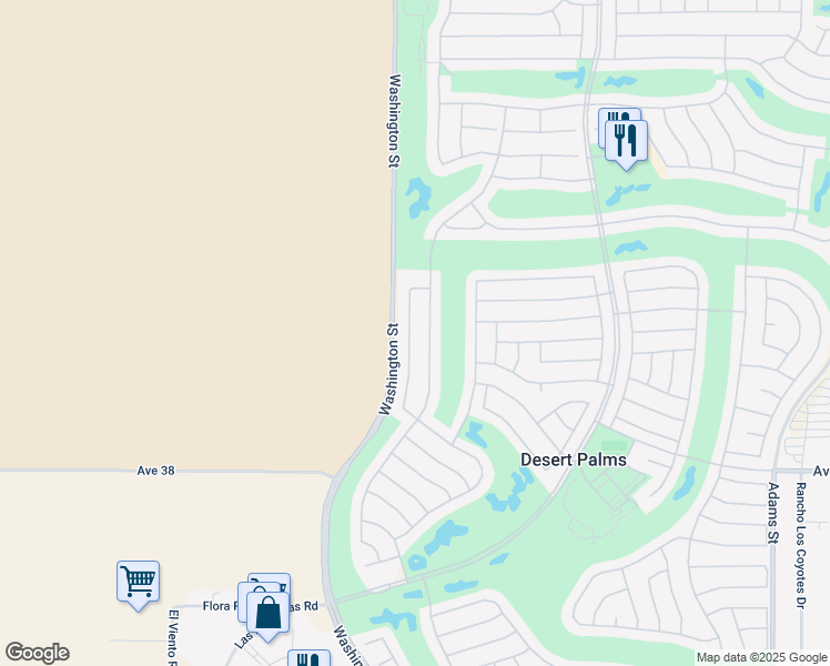 map of restaurants, bars, coffee shops, grocery stores, and more near 37388 Medjool Avenue in Palm Desert
