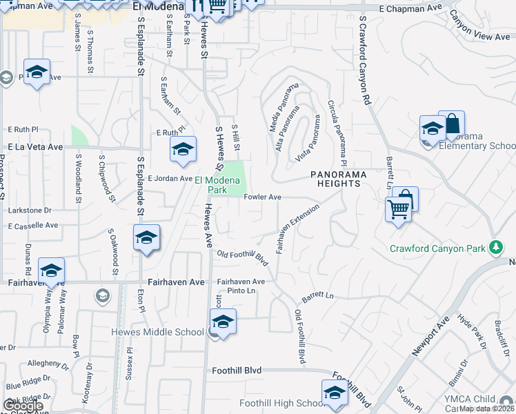 map of restaurants, bars, coffee shops, grocery stores, and more near 18902 Parkview Terrace in Santa Ana