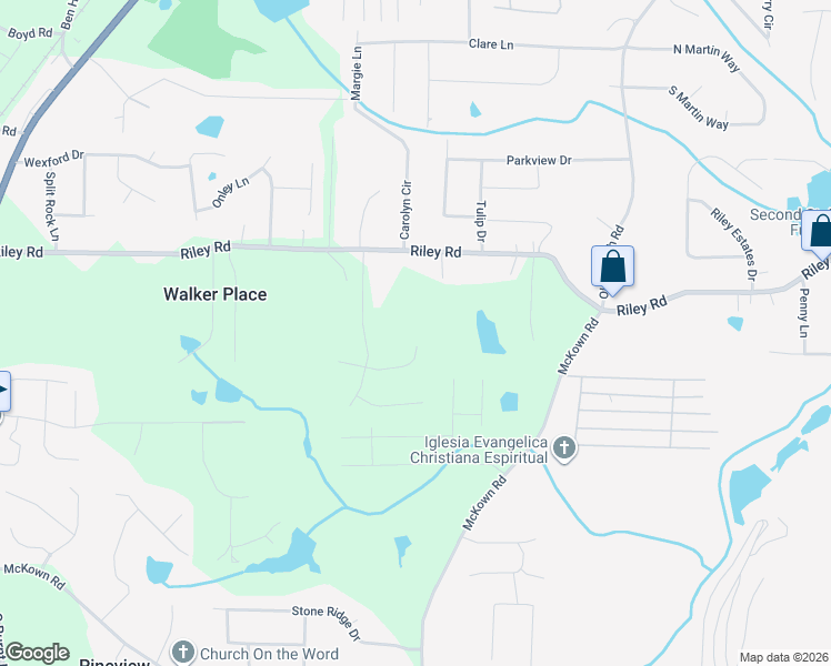map of restaurants, bars, coffee shops, grocery stores, and more near 3381 Swan Drive in Douglasville