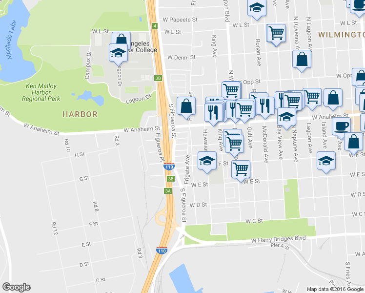 map of restaurants, bars, coffee shops, grocery stores, and more near 1311 Arabic Street in Los Angeles
