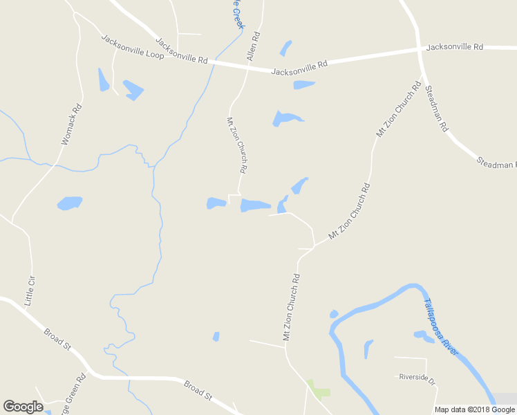 map of restaurants, bars, coffee shops, grocery stores, and more near 398 Mount Zion Church Road in Tallapoosa