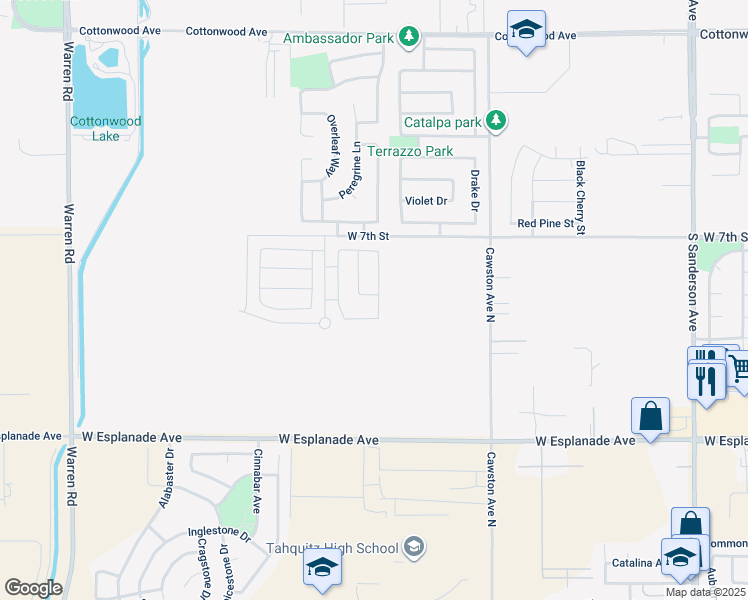 map of restaurants, bars, coffee shops, grocery stores, and more near 749 Belmont Lane in San Jacinto