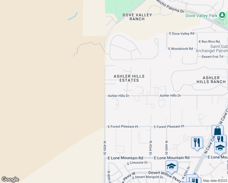 map of restaurants, bars, coffee shops, grocery stores, and more near 4021 East Sleepy Ranch Road in Cave Creek