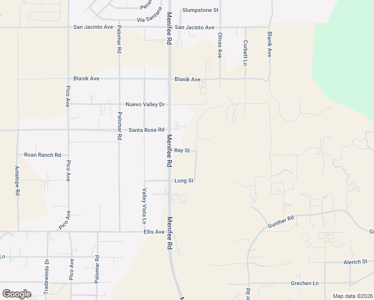 map of restaurants, bars, coffee shops, grocery stores, and more near 23510 Menifee Road in Nuevo