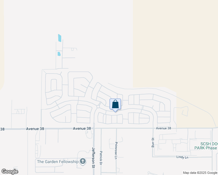 map of restaurants, bars, coffee shops, grocery stores, and more near 80122 Montgomery Drive in Indio