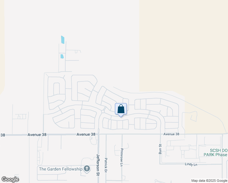 map of restaurants, bars, coffee shops, grocery stores, and more near 80122 Montgomery Drive in Indio