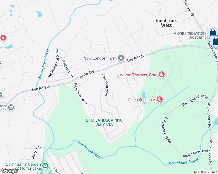 map of restaurants, bars, coffee shops, grocery stores, and more near 5375 Bridle Point Parkway in Snellville