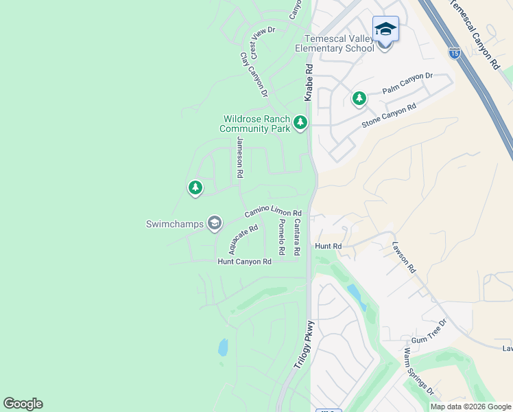 map of restaurants, bars, coffee shops, grocery stores, and more near 8800 Camino Limon Road in Corona