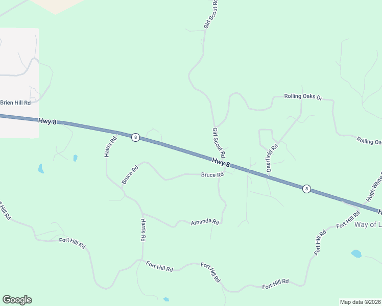 map of restaurants, bars, coffee shops, grocery stores, and more near 24354 Mississippi 8 in Grenada