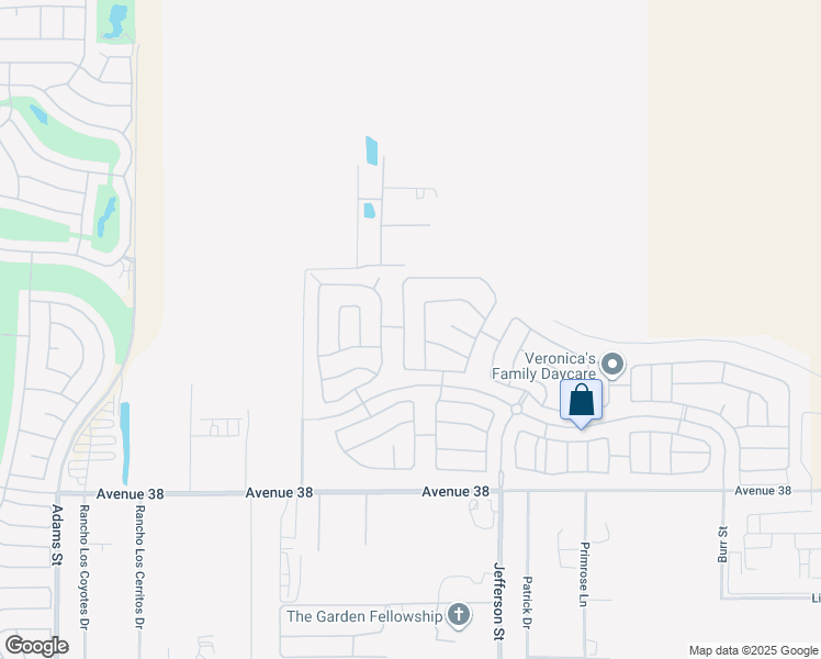 map of restaurants, bars, coffee shops, grocery stores, and more near 37290 Stratford Street in Indio