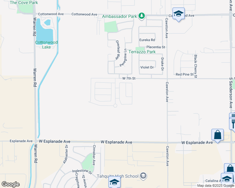 map of restaurants, bars, coffee shops, grocery stores, and more near 808 Highlands Drive in San Jacinto