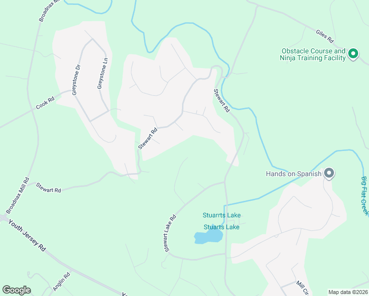 map of restaurants, bars, coffee shops, grocery stores, and more near 1360 Stewart Lake Court in Monroe