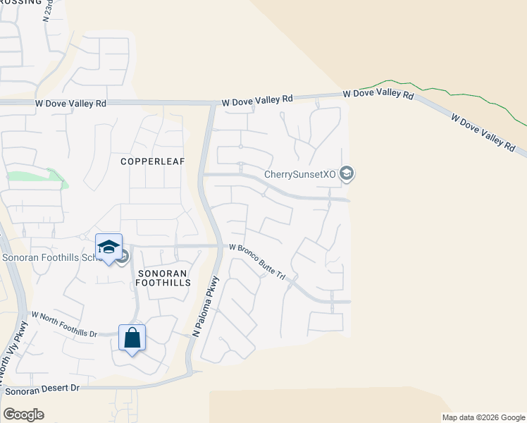 map of restaurants, bars, coffee shops, grocery stores, and more near 32308 North 17th Drive in Phoenix