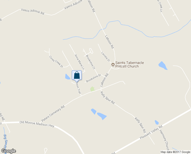 map of restaurants, bars, coffee shops, grocery stores, and more near 421 Brookshire Drive in Monroe