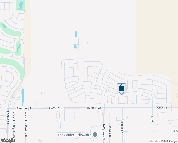 map of restaurants, bars, coffee shops, grocery stores, and more near 37264 Bosley Street in Indio