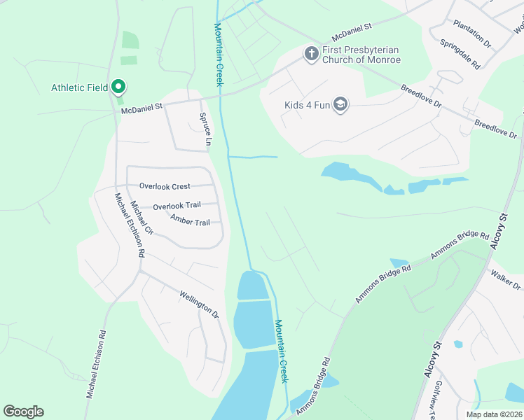 map of restaurants, bars, coffee shops, grocery stores, and more near 957 Masters Drive in Monroe