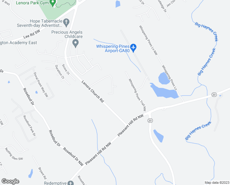 map of restaurants, bars, coffee shops, grocery stores, and more near 2989 Meadow Point Drive in Snellville