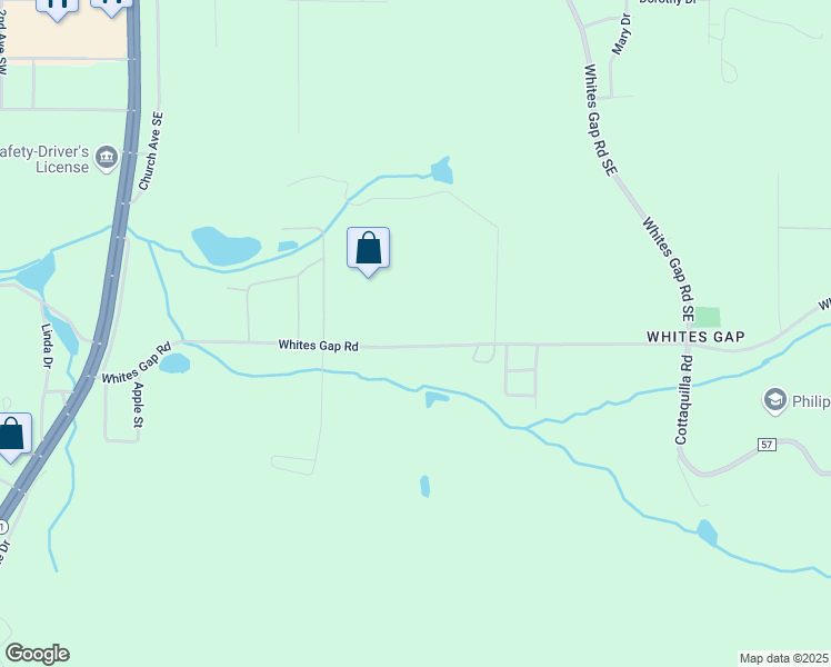 map of restaurants, bars, coffee shops, grocery stores, and more near 741 Whites Gap Road in Jacksonville