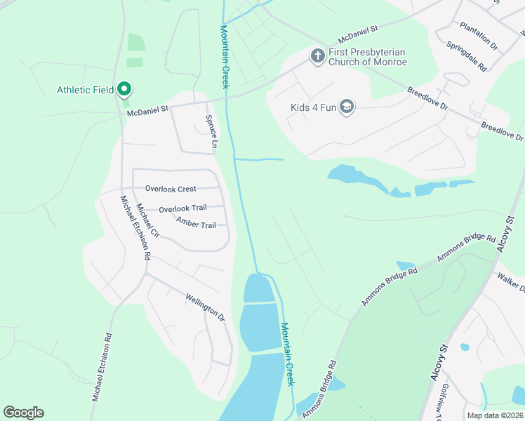 map of restaurants, bars, coffee shops, grocery stores, and more near 957 Masters Drive in Monroe