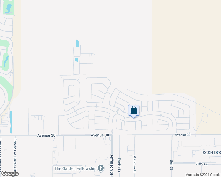 map of restaurants, bars, coffee shops, grocery stores, and more near 37222 Camden Drive in Indio