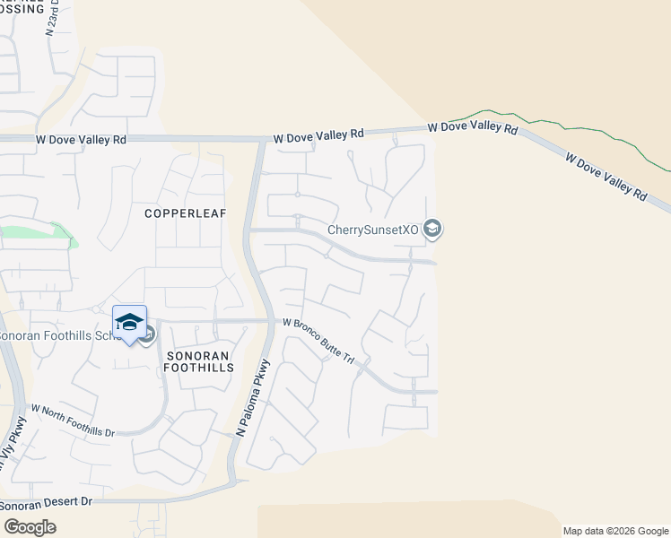 map of restaurants, bars, coffee shops, grocery stores, and more near 32308 North 17th Drive in Phoenix