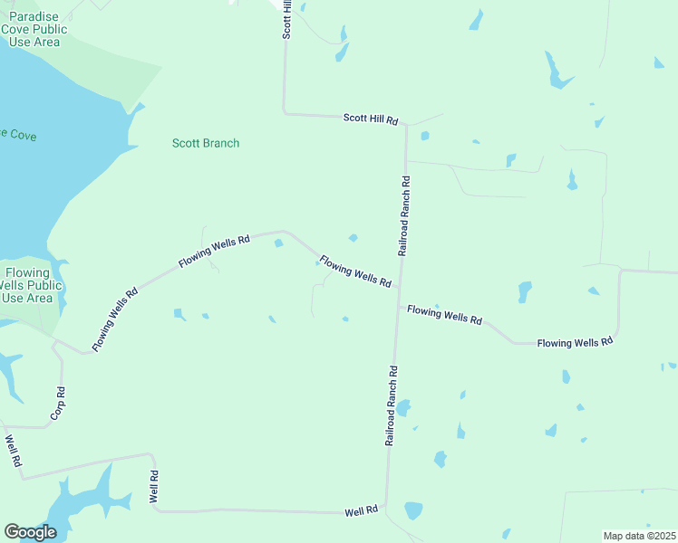 map of restaurants, bars, coffee shops, grocery stores, and more near 2004 Flowing Wells Road in Pottsboro