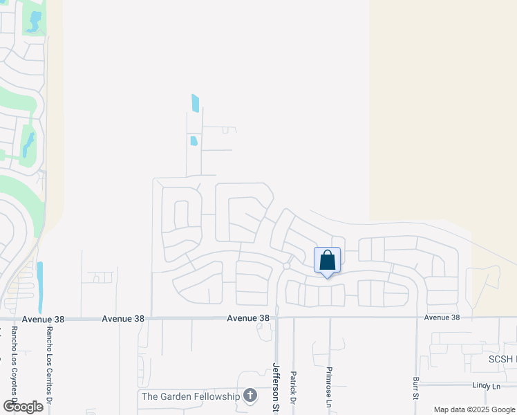 map of restaurants, bars, coffee shops, grocery stores, and more near 79943 Dewsbury Drive in Indio
