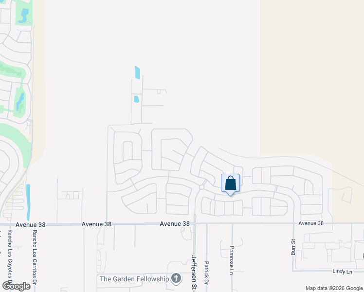 map of restaurants, bars, coffee shops, grocery stores, and more near 79943 Dewsbury Drive in Indio