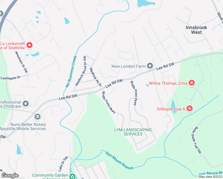 map of restaurants, bars, coffee shops, grocery stores, and more near 4087 Caspian Trace in Snellville