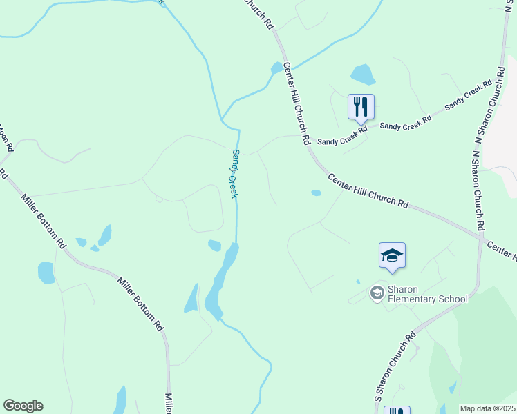 map of restaurants, bars, coffee shops, grocery stores, and more near 3040 Sandy Creek Court in Loganville