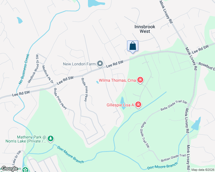 map of restaurants, bars, coffee shops, grocery stores, and more near 4409 Ashlyn Rebecca Drive Southwest in Snellville