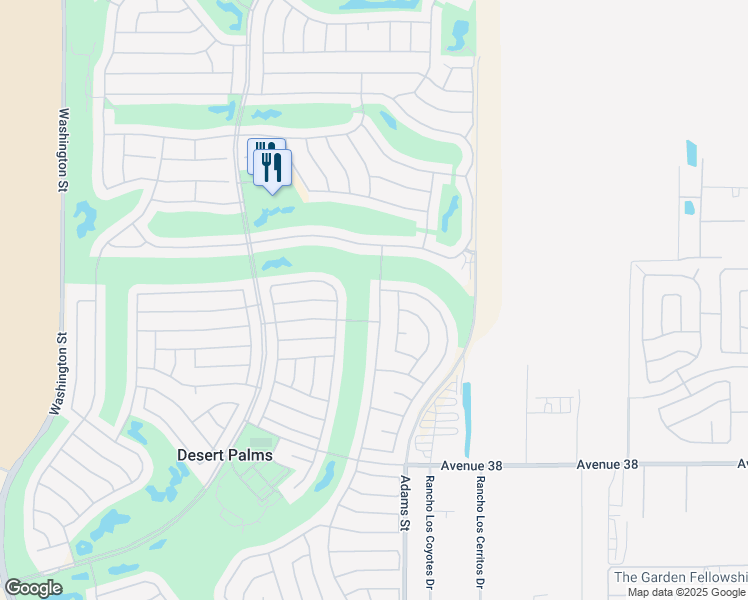 map of restaurants, bars, coffee shops, grocery stores, and more near 37203 Pineknoll Avenue in Palm Desert